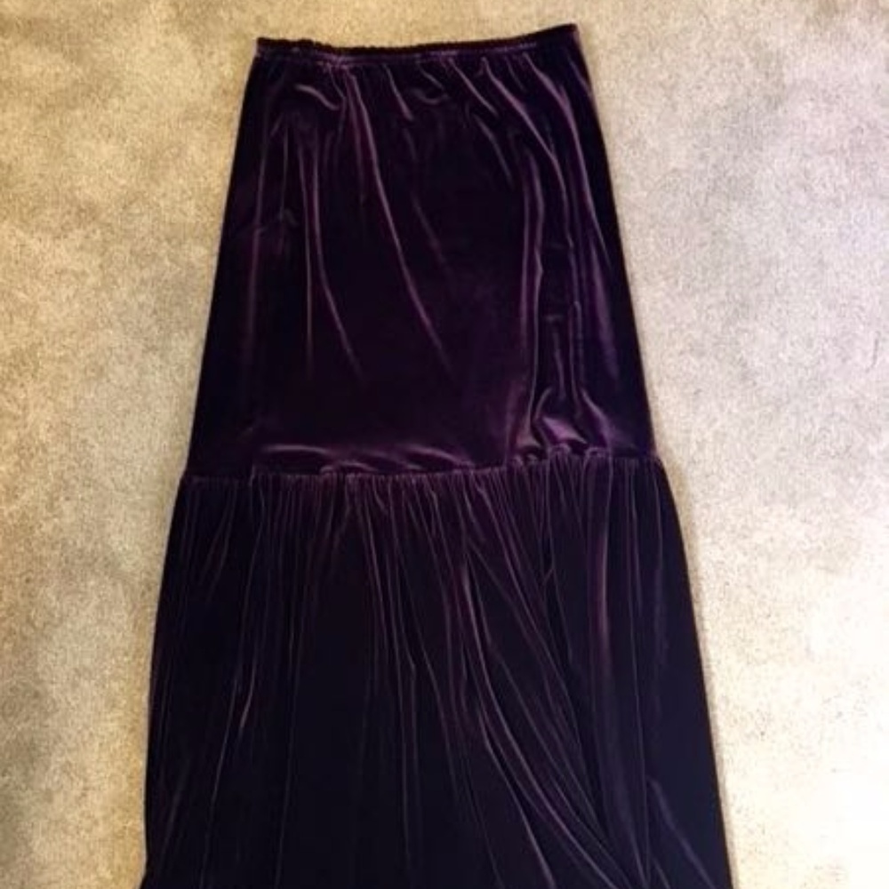 Alskling Full length Velvet Skirt